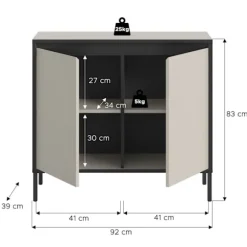 ROOTZ CHOST OF THEBLEERS - KOLLER - Opbevaringsenhed - rigelig opbevaring - 92 cm x 83 cm x 38 cm