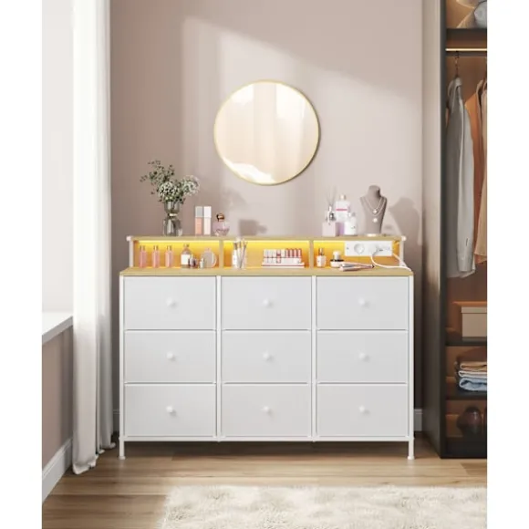 ROOTZ CHOST OF THEBLEERS - KOLLER - Opbevaringsenhed - LED -belysning - 33,5 T x 114 W x 84 H cm - Cloud White - Funktionelt design
