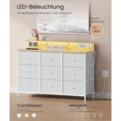 ROOTZ CHOST OF THEBLEERS - KOLLER - Opbevaringsenhed - LED -belysning - 33,5 T x 114 W x 84 H cm - Cloud White - Funktionelt design