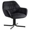 Rootz Cosy Lounge Stol - Moderne lænestol - Velvet siddepladser - Understøtter op til 120 kg - 64 cm x 74 cm x 68 cm