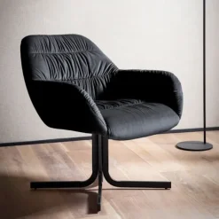 Rootz Cosy Lounge Stol - Moderne lænestol - Velvet siddepladser - Understøtter op til 120 kg - 64 cm x 74 cm x 68 cm