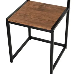 Rootz 3-delt barbordssæt - højt bordsæt - 3 stk - 2 stole - 1 bord - brun + sort - 90 cm x 47 cm x 76 cm