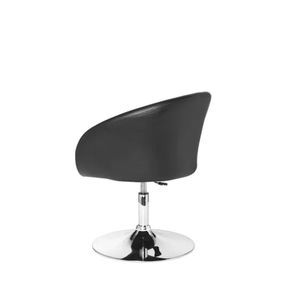 Rootz design relax lænestol lounge lænestol syntetisk læder cocktail lænestol sort - Drejelig lænestol - Spisestuestol 120 kg - Club lænestol læder lo | Fyndiq