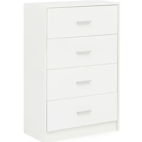 Rootz Design Skænk Hvid Højglans 60x90x30 cm Skænk Træ Moderne - Smal skuffe kommode Spisestue - Lille universalskab entre Linned kommode soveværelse | Fyndiq