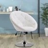 Rootz drejestol - hvid - stål, svamp, PU - 26,77 cm x 23,22 cm x 31,49 cm