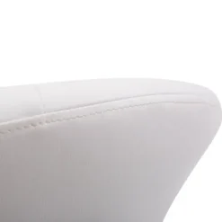 Rootz drejestol - hvid - stål, svamp, PU - 26,77 cm x 23,22 cm x 31,49 cm
