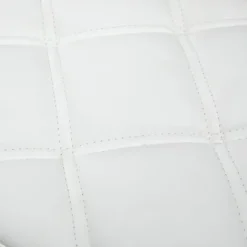 Rootz drejestol - Rulleskammel - Højdejusterbar salontaburet - Kunstlæder - Armløst design - Elegant quiltet mønster - 35,5 cm x 51-67 cm