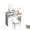 Rootz Dressing Table - Vanity Table - Makeup Organizer - Rigelig lagerplads - 100 cm x 40 cm x 142 cm
