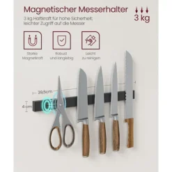 Rootz Ebony-Black Kitchen Bager's Rack - Opbevaringsstativ - Organizer - Spånplade og stål - 42cm x 90cm x 167,3cm - Heavy Duty - Multifunktionel - Pl | Fyndiq