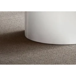 Rootz Elegant Sofabord - Rundt bord - Højglans finish - Hvid - Fjernbetjeningshylde - Brug til flere rum - Gulvbeskyttelse - 60 cm x 60 cm x 30 cm