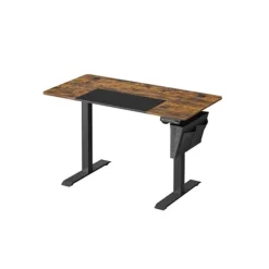 Rootz elektrisk bordstativ - Justerbart stående skrivebord - Højdejusterbart skrivebord - Vintage brun-sort - spånplade og stål - 120 cm x 60 cm x (72 | Fyndiq