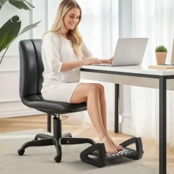 Rootz Ergonomic Desk Fodstøtte - Fodskammel - Benstøtte - Hæver holdning - 44 cm x 32,5 cm x 19 cm