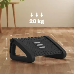 Rootz Ergonomic Desk Fodstøtte - Fodskammel - Benstøtte - Hæver holdning - 44 cm x 32,5 cm x 19 cm