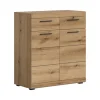 Rootz Evoke Oak Chest of skuffer - Shoe Cabinet - Storage Unit - Ample Storage - 90x96x37 cm