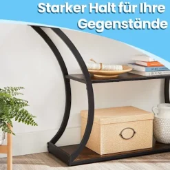 Rootz Flurt Console Table - Hallway Table - Entryway Table - Rumbesparende design - 120 cm x 30 cm x 80 cm