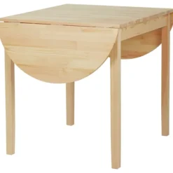 Rootz Foldbart ovalt spisebord - Rumbesparende bord - Solid træbord - Optimer plads - 140L x 70b x 75 timer cm