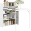 Rootz Folding Spisebord - Udvidelig bord - Rumbesparende bord - Anti -Tilt Stabilitet - 80 cm x 90 cm x 93 cm Udfoldet