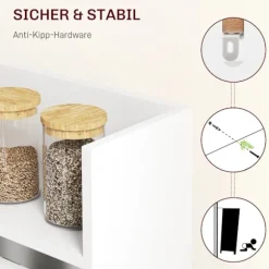 Rootz Folding Spisebord - Udvidelig bord - Rumbesparende bord - Anti -Tilt Stabilitet - 80 cm x 90 cm x 93 cm Udfoldet