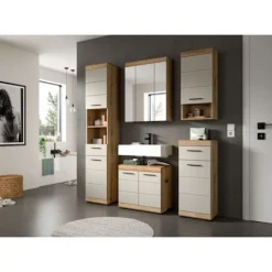 Rootz Fritstående kabinet - Opbevaringsenhed - Arrangør - Holdbar MDF, alsidig design - 37 x 88 x 31 cm