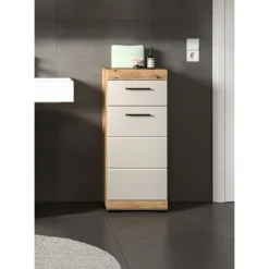 Rootz Fritstående kabinet - Opbevaringsenhed - Arrangør - Holdbar MDF, alsidig design - 37 x 88 x 31 cm