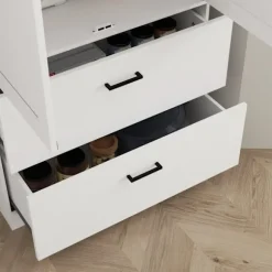 Rootz Fritstående køkkenskab - Pantry Storage - Stue Cabinet - Justerbare hylder - 75W x 39d x 178H cm