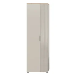 Rootz Garderobe - Opbevaringsskab - Brun - Let samling - 60 x 195 x 36 cm