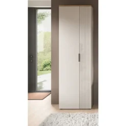 Rootz Garderobe - Opbevaringsskab - Brun - Let samling - 60 x 195 x 36 cm
