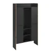 Rootz Garderobe - Tøjopbevaring - Arrangør - Moderne stil - Sort - 105x189x37cm