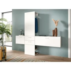 Rootz Garderobe Set - Closet Combination - Opbevaringsløsning - Letplejeoverflade - 208 cm x 190 cm x 36 cm