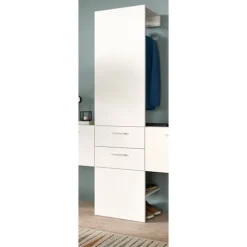Rootz Garderobepanel - Coat Rack - Hallway Storage - Rumbesparende design - 52x190x36 cm