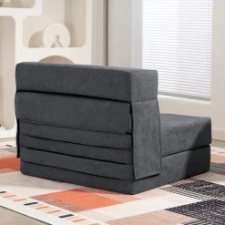 Rootz Gulvsofa - Polstret sofa - Cabriolet madras - Skumkomfort - Grå - 210 cm x 80 cm x 15 cm