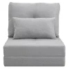 Rootz gulvstol Foldning Madras - Sleep Mat - Konvertible sæde - 2 -i -1 Design - Aftagelig pude - 60 cm x 80 cm x 56 cm og 180 cm x 60 cm x 19 cm