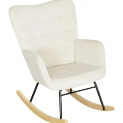Rootz gyngestol - ammestol - afslapningsstol - fløjlspolstring - 98cm x 71cm x 101cm