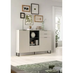 Rootz Highboard - Display Cabinet - Opbevaringsenhed - Rigelig opbevaring - 112 cm x 150 cm x 37 cm