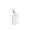 Rootz High-Gloss White Shoe Cabinet - Wooden Shoe Organizer - Modern Shoe Rack - FSC Certified - Approx. 61 x 99 x 34 cm