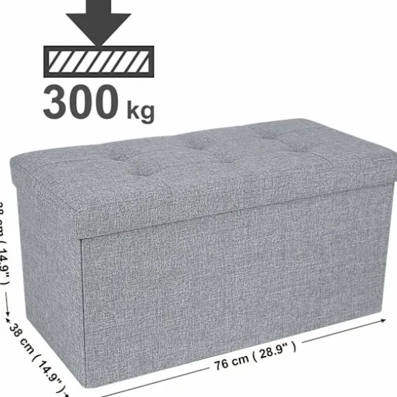 Rootz Hocker - Belastbar op til 300 kg - Fodskammel - Fodskammel - Bænk - Opbevaringsboks