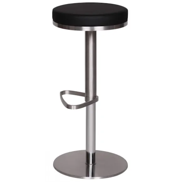 Rootz Holdbar M7 Barstol rustfri sort stol moderne skammel justerbar design barstol roterbar stabil