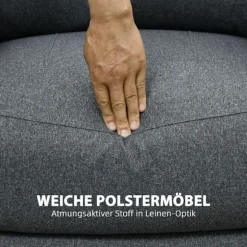 Rootz Hvilestol - Justerbar Lounge Chair - Komfortabel lænestol - Tyk polstring - Stålramme - Mørkegrå - 87cm x 96cm x 98cm