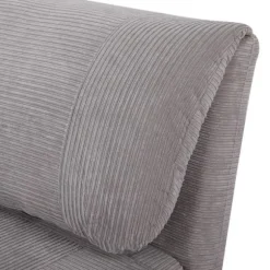 Rootz 2-i-1 lænestolsseng - Justerbar nakkestøtte - Corduroy Look - Grå - 82 cm x 8 cm x 83 cm