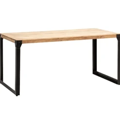 Rootz Industrial Dining Room Bord - Massivt bord - Rektangulært bord - Unikt håndlavet design - 180 cm x 90 cm x 76 cm