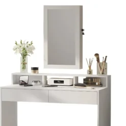 Rootz Jewelry Cabinet - Mirror Cabinet - Wall Cabinet - Rumbesparende arrangør - 10x37x67cm