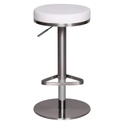 Rootz justerbar barstol - Moderne skammel - Højdejusterbar skammel - Rustfrit stål - Komfortable siddepladser - 57 cm x 36 cm x 82 cm