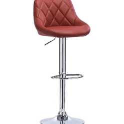 Rootz Justerbar Barstol i imiteret læder - Bordstol - Drejeligt sæde - Højdejusterbar, 360° rotation, Ergonomisk komfort - 84cm til 106cm x 38cm x 35c | Fyndiq