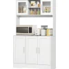 Rootz køkkenskab - Opbevaringsenhed - Skandinavisk skab - Justerbare hylder - 108cm x 35cm x 180cm