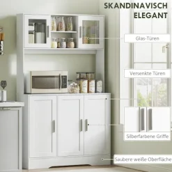 Rootz køkkenskab - Opbevaringsenhed - Skandinavisk skab - Justerbare hylder - 108cm x 35cm x 180cm