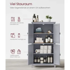Rootz Køkkenskab - Opbevaringsenhed - Pantry Organizer - 4 døre - Justerbare hylder - 180cm x 80cm x 40cm