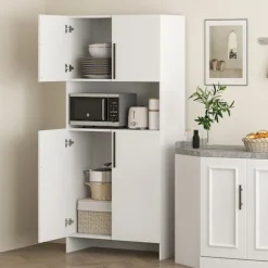 Rootz Køkkenskab - Pantry Opbevaring - Skab Organizer - Maksimerer pladsen - 79b x 40t x 175H cm