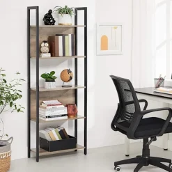 Rootz Køkkenskab - Reol Industriel - Skabe - Stigeskab 5 Lag - 62 x 24 x 165 cm