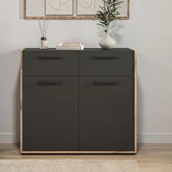 Rootz -kommode - Opbevaringsskab - kommode - overflader med nemme pleje - 95 cm x 86 cm x 37 cm