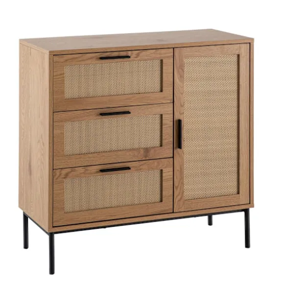 Rootz kommode - Stilfuld kommode - Moderne skænk - Rigelig opbevaringsplads - 80 cm x 82 cm x 36 cm
